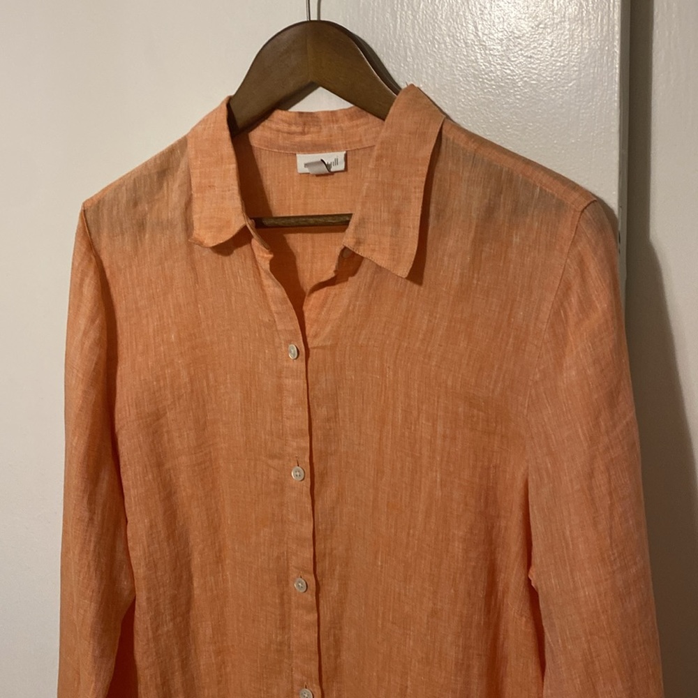J. Jill Peach linen Tunic Top - Picture 5 of 14